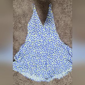 Strappy floral skort